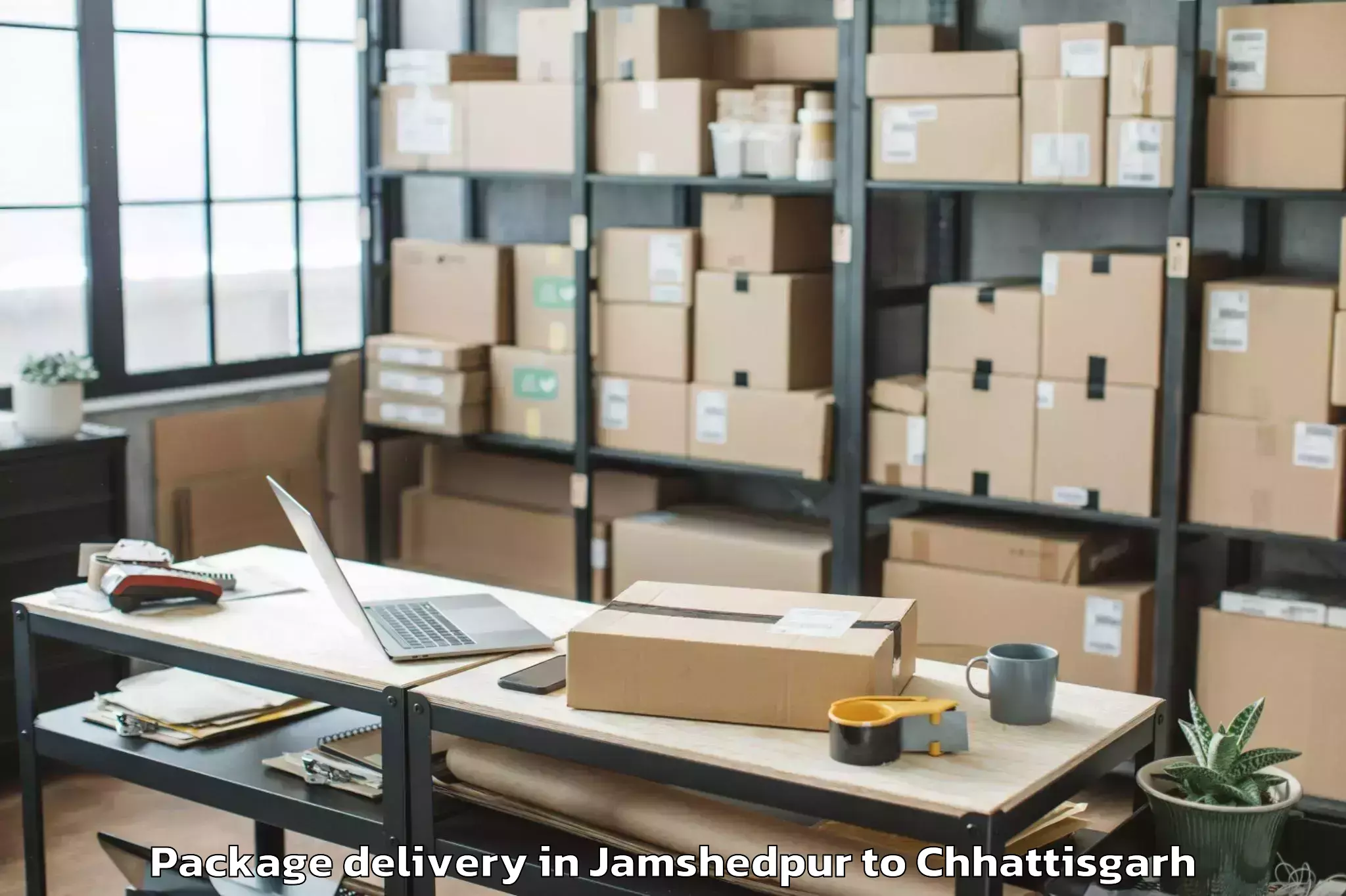 Professional Jamshedpur to Bhilai Package Delivery